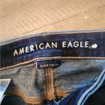 American Eagle high rise jeggings Distressed dark wash size 00 regular Photo 2