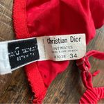 Christian Dior vintage red silk bra, size 34 Photo 9