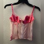 Elegant Pink Lace Corset Bustier Top With Straps L Size L Photo 2