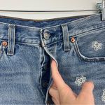 Levi's  501 Floral Embroidered Denim Cutoff Shorts 28 Photo 3