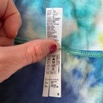 American Apparel Blue & Green Tie Dye T-shirt Dress Photo 6