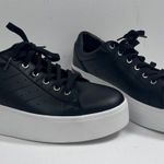 Marc Fisher  LTD miTONY Black Leather Platform‎ Sneakers Women's Size 11M Photo 0