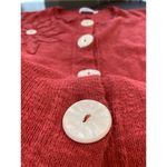 Willow Sweater Medium Pink Knit Cardigan Art to Wear Boutique Embellished Floral Photo 8