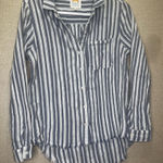 C&C California  Navy and White Striped Shirt Photo 0
