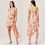 For Love & Lemons Versilla Floral Satin Hi-Lo Dress XS NWT Photo 3