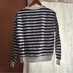 Beach Riot  USA Sweatshirt Nautical Striped Crewneck Pullover Red White‎ Blue NEW Photo 3