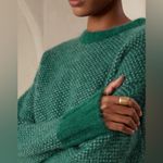 Banana Republic  Andi Oversized Green Sweater Italian Yarn Alpaca Nylon Photo 1