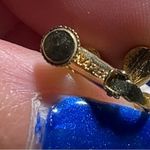 Vintage Signed Napier Silver & Gold Screw Back Earrings Photo 4