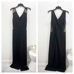 DKNY V-Neck Sleeveless Wide Leg Jumpsuit Black Size 14 NWT Photo 1