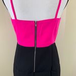 Lucy Paris  Fuchsia Black Color Block Cut Out Mini Dress Size Medium Photo 2