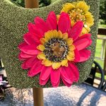 Marshalls Green Multicolor Bright Viral Beaded Bag Embellished Green Floral NWT Photo 1