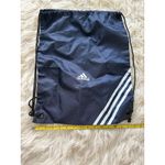 Adidas ‎ Unisex Blue Striped Drawstring Backpack Sporty Everyday Use Photo 1