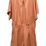 Women’s wide shoulders pink jumper suits with belt size XL Photo 1