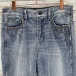 White House | Black Market Womens 6 Jeans Embellished Silver Bead Skinny Everyday Photo 8