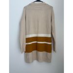 Sophie Rue  Womens Midi Cream/Brown Striped Cardigan Size Medium Photo 1