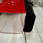 Lancome Black Clutch Patent Finish Magnetic Bejeweled Closure Holiday Party Photo 6