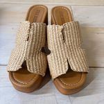 Steve Madden  NIB Sunkissed Raffia Platform Block Heel Sandals Size 8 Photo 6