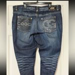 COOGI  Women's Dark Blue Jeans with Beaded Back Pockets Straight Leg Size 20 Photo 4