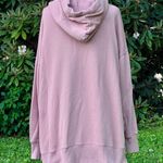 Aerie Women's M Oversized Hoodie Tunic Sweatshirt Peach Pink Photo 2