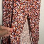 American Eagle  One Shoulder Floral Dress Midi Slit Viscose Made in Italy Photo 5