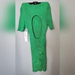 Good American NWT summer green sweater dress open back size 7/8 (4XL/5XL Photo 5