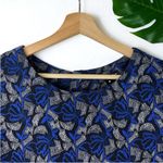 AQUA Floral Print Structured Tulip-Sleeve Blouse Photo 6