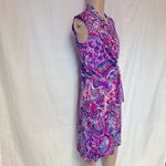Karin Stevens Paisley Print Dress With Belt Size 10 Photo 7