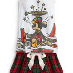 Disney Parks Mickey Mouse Women’s Pajama Set Holiday Mickey on Skis Photo 0