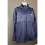 New York Yankees Jacket Womens Large Navy MLB Baseball Full Zip Zip Pockets Blue Photo 1