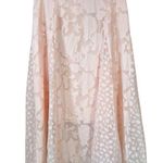 Reiss Chloe Floral Burnout Pleat Midi Skirt Photo 0