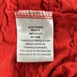 Elegant Red Cowl Neck Blouse Size M Photo 5