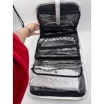 Silver Foldable Travel Jewelry Organizer With Embellished Button Closure Photo 6