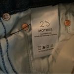 MOTHER High Waisted Looker Dagger Ankle Fray Lace Blue Size 25 Photo 11