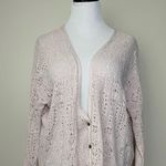 Free People New Romantics Pointelle Cardiagn Sweater Photo 1