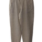 Athleta Tan Retreat Linen Jogger Pants Lightweight Pockets G17 Photo 0