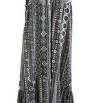 Derek Heart Floral Print Spaghetti Strap Hi Low Maxi Dress Black Size 1X Photo 0