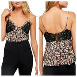 Free People NWT Little Dreams Printed Lace Camisole Photo 1