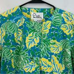 Lilly Pulitzer Floral Tiger Palm Yellow/Green 100% Cotton Jacket Size 6 Photo 1