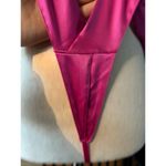 Victoria's Secret VICTORIA SECRET sz M TEDDY PINK SATIN LACE ONE PIECE V STRING VALENTINE NWT Photo 4