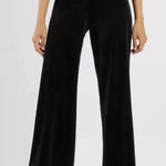 Jude Connally Trixie Black Stretch Velvet Wide Leg Pull On Pants‎ Size Small Photo 0