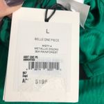 ONIA  Belle Rainforest Green Metallic Zig Zag One Piece Swim Suit Size Large NWT Photo 7