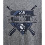 2021 Atlanta Braves MLB World Series Champions Baseball Style Shirt ~ Medium Blue Photo 1
