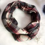 Target Tartan Plaid Infinity Scarf Red Black OS Photo 0