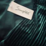 Simplee Womens Long Sleeve Wrap Velvet Mini Dress Sexy V Neck Cocktail Party Club Dress Photo 12