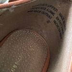 Anthropologie Anthropology Peep Toe Flats Orange Leather size 8 Photo 4