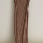 SKIMS Fits Everybody Lace Maxi Long Slip Dress Size Small Tan Cream Photo 8