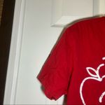 Gildan Red Crew Neck “Teacher Vibes” Short Sleeve Tee M Photo 8