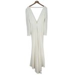 Lulus Stunning Romance White Long Sleeve Mermaid Maxi Dress Size S Photo 11