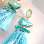 ZARA New!  Bold Blue Tassel Earrings Photo 4