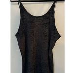 Intimate Affair California Black Crushed Velvet Chemise Nightie Lingerie Size L Size L Photo 0